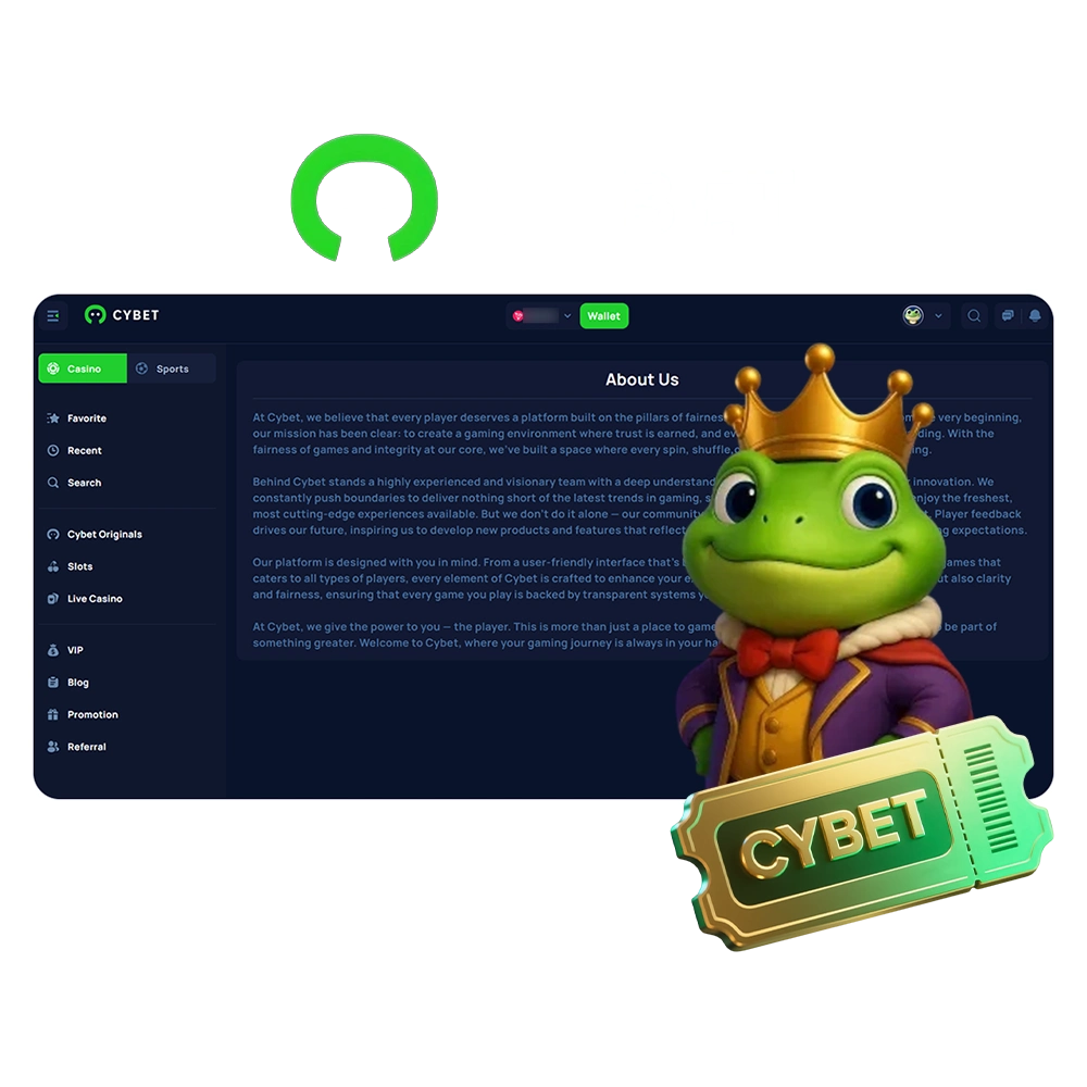 Cybet is a trusted platform for sports betting and casino games, offering top-quality service.