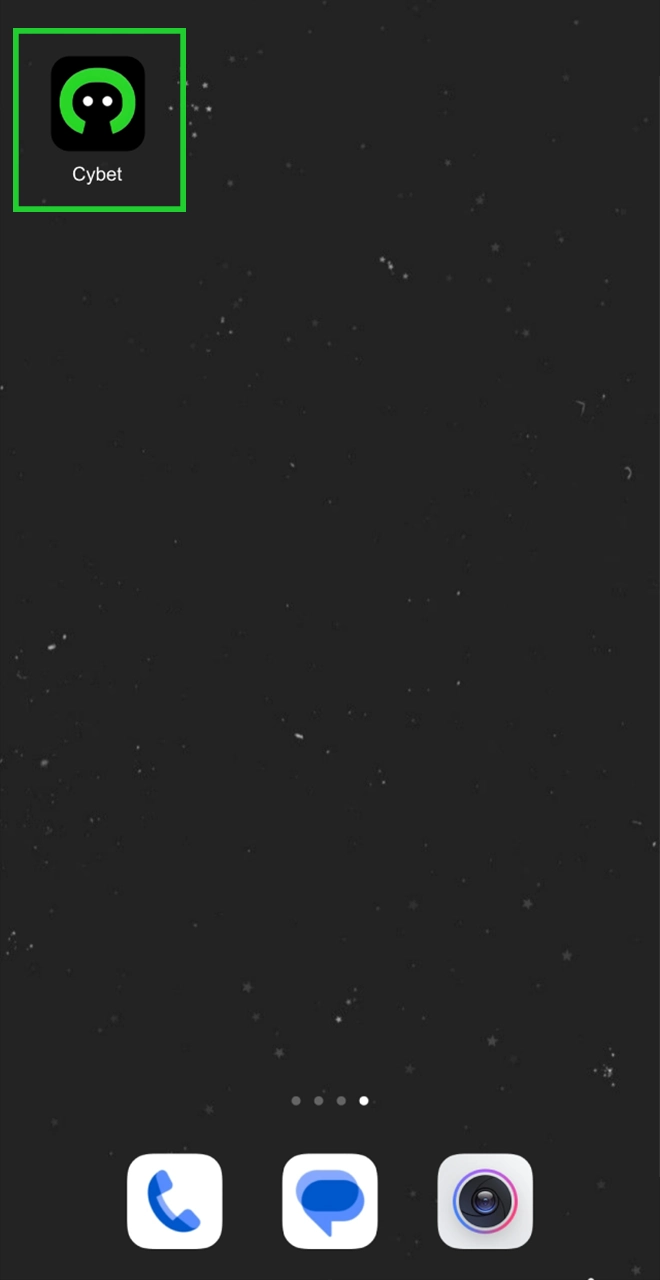 The Cybet icon will appear on your home screen.