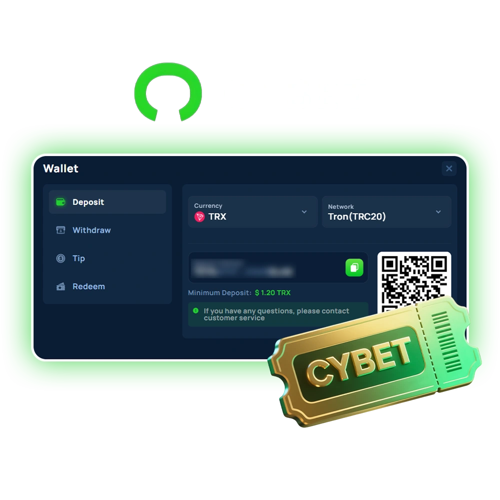 Deposit securely with cryptocurrency and enjoy easy, fast account funding with reasonable limits.