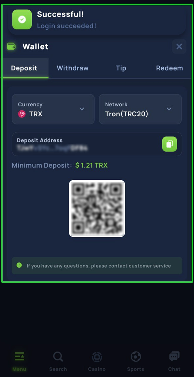 Log in to your Cybet account and proceed to deposit to start betting.