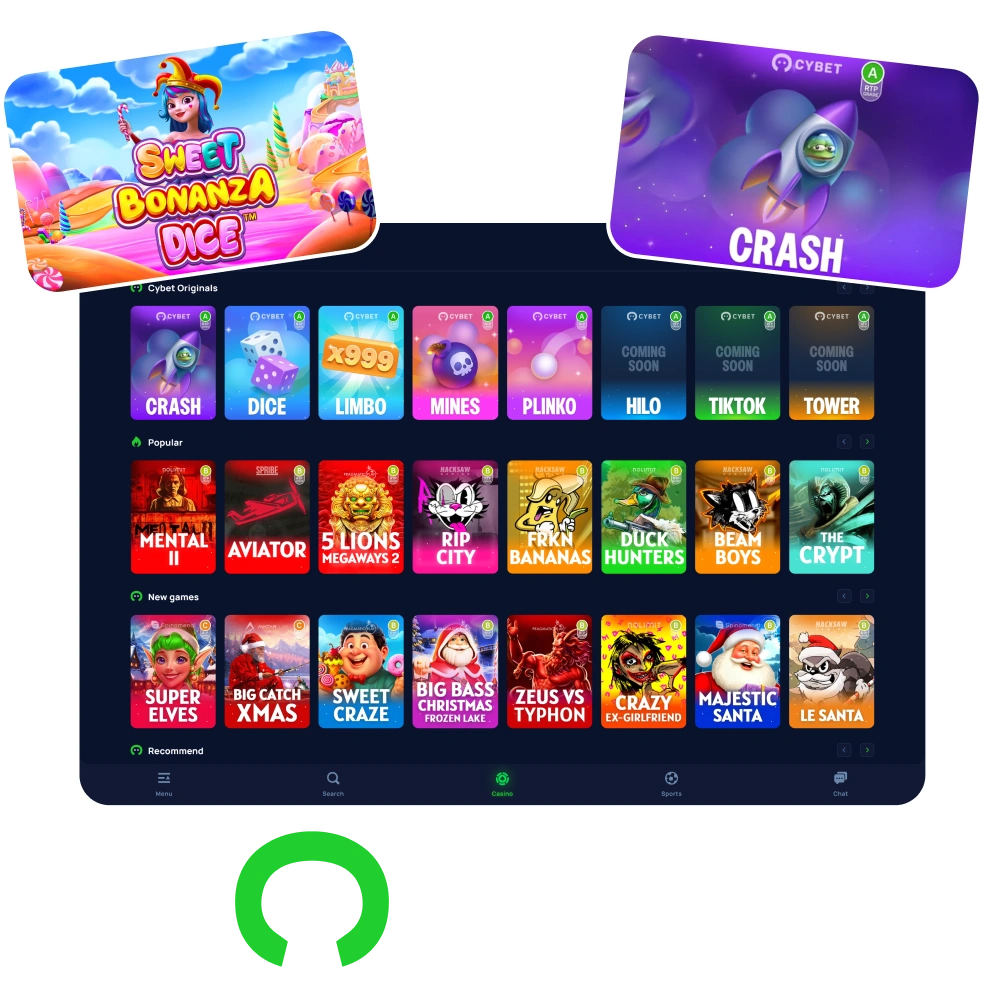 Enjoy your time playing Cybet slot games.
