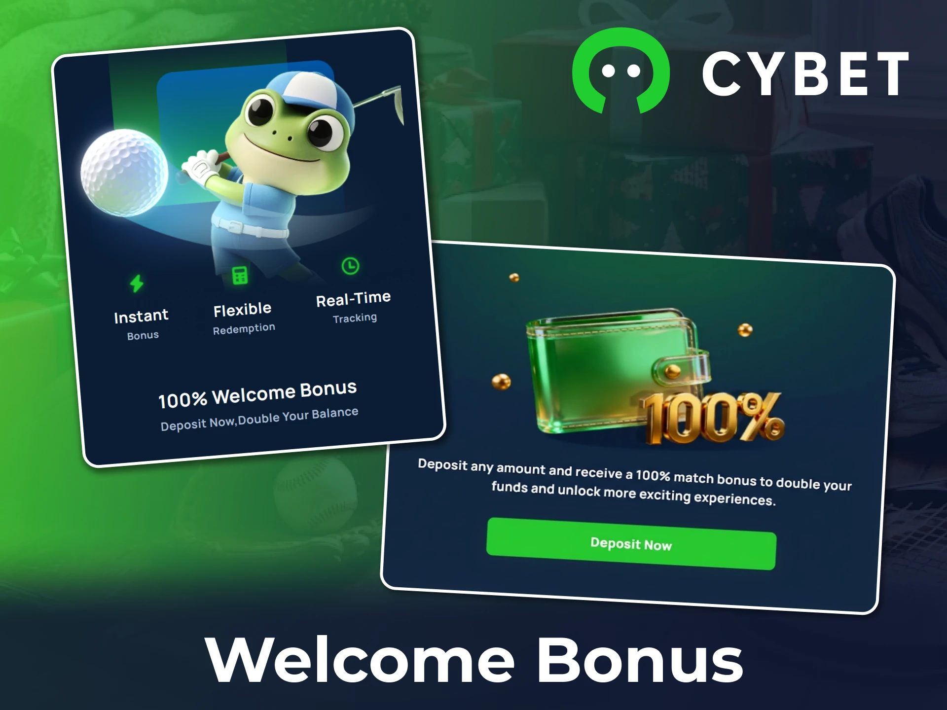 Claim the special Cybet welcome bonus for new players upon signing up.