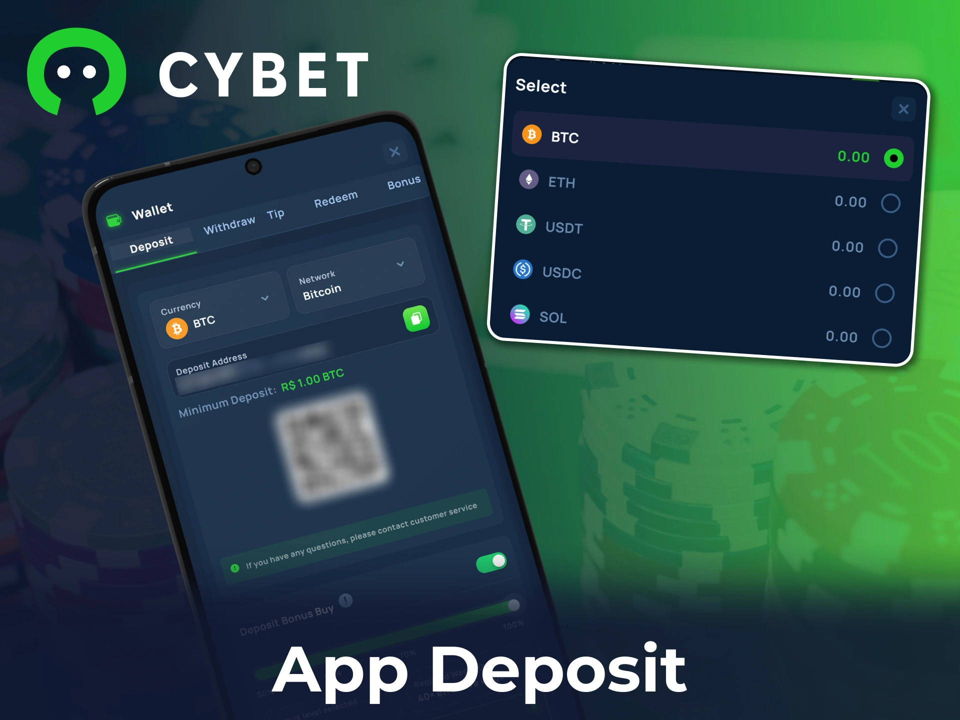 Learn how to make a secure Cybet app deposit directly from your mobile device.