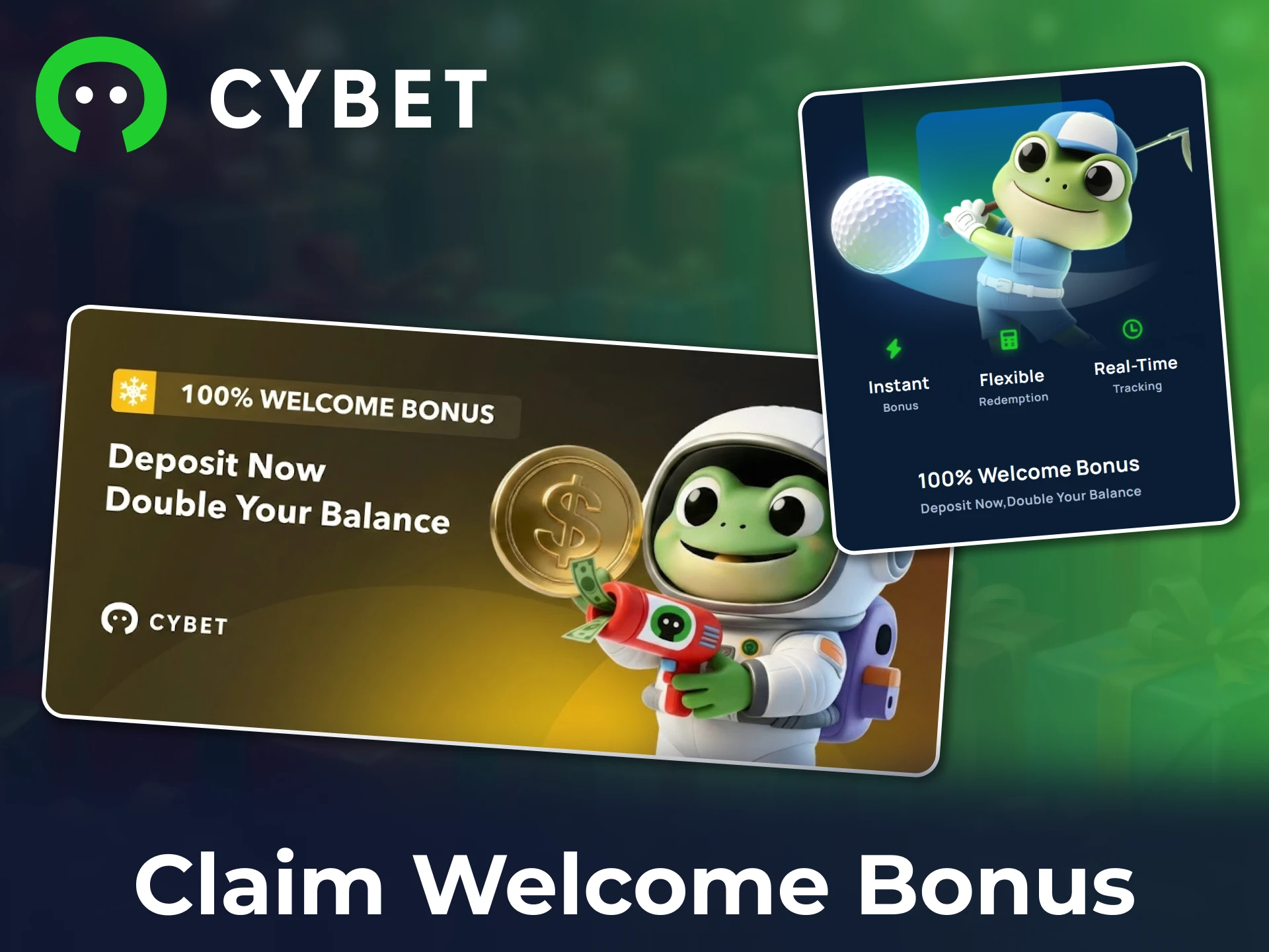 Register and claim your Cybet welcome bonus to start your gaming journey.