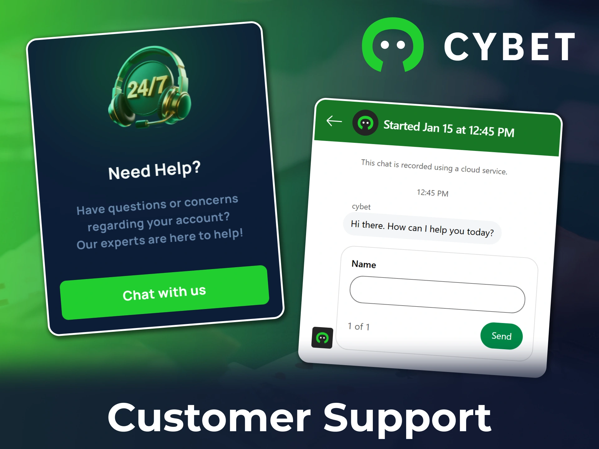 Check the various customer support contact methods for assistance at Cybet.