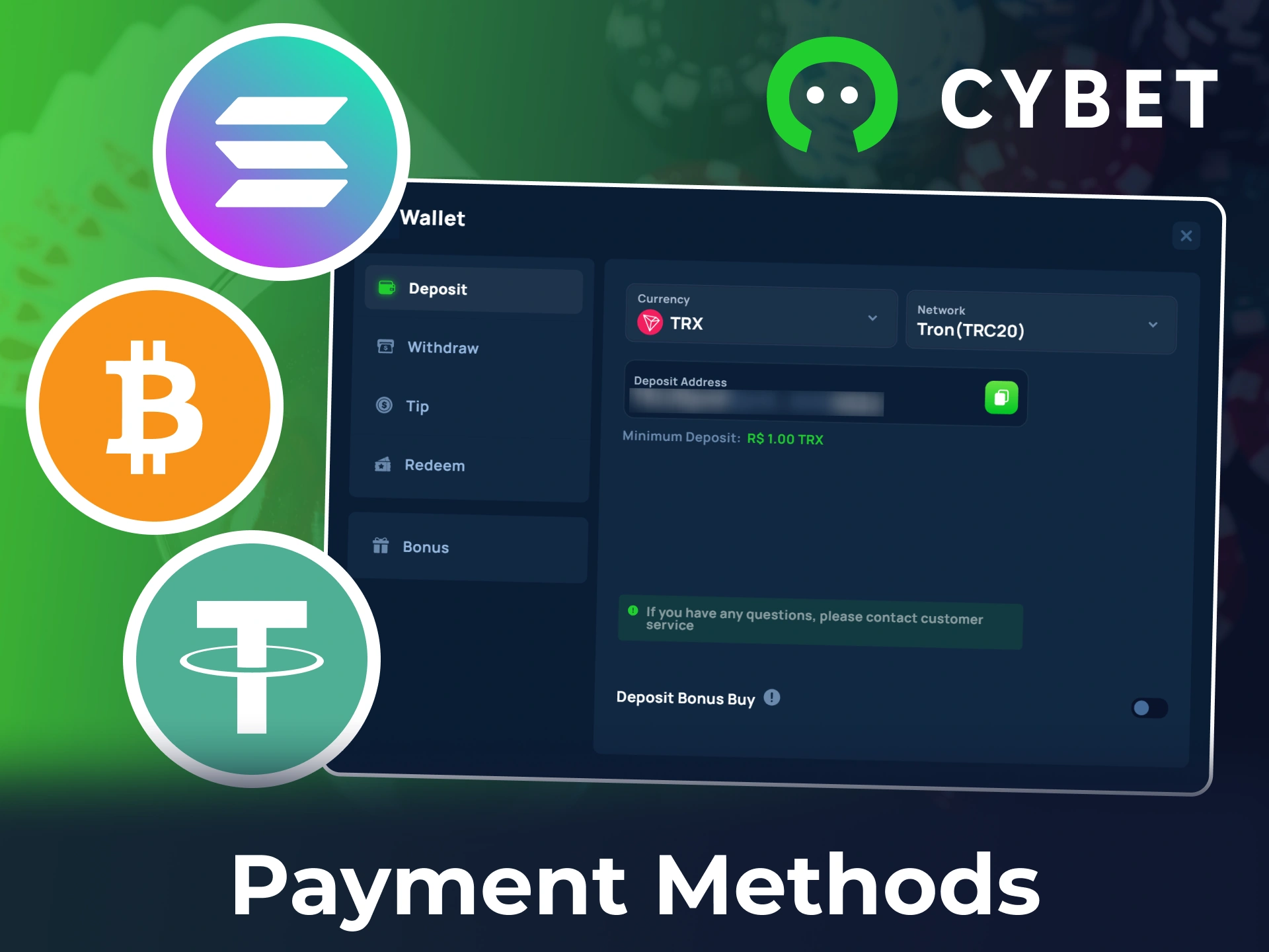 Explore the available Cybet payment methods for safe and fast transactions.