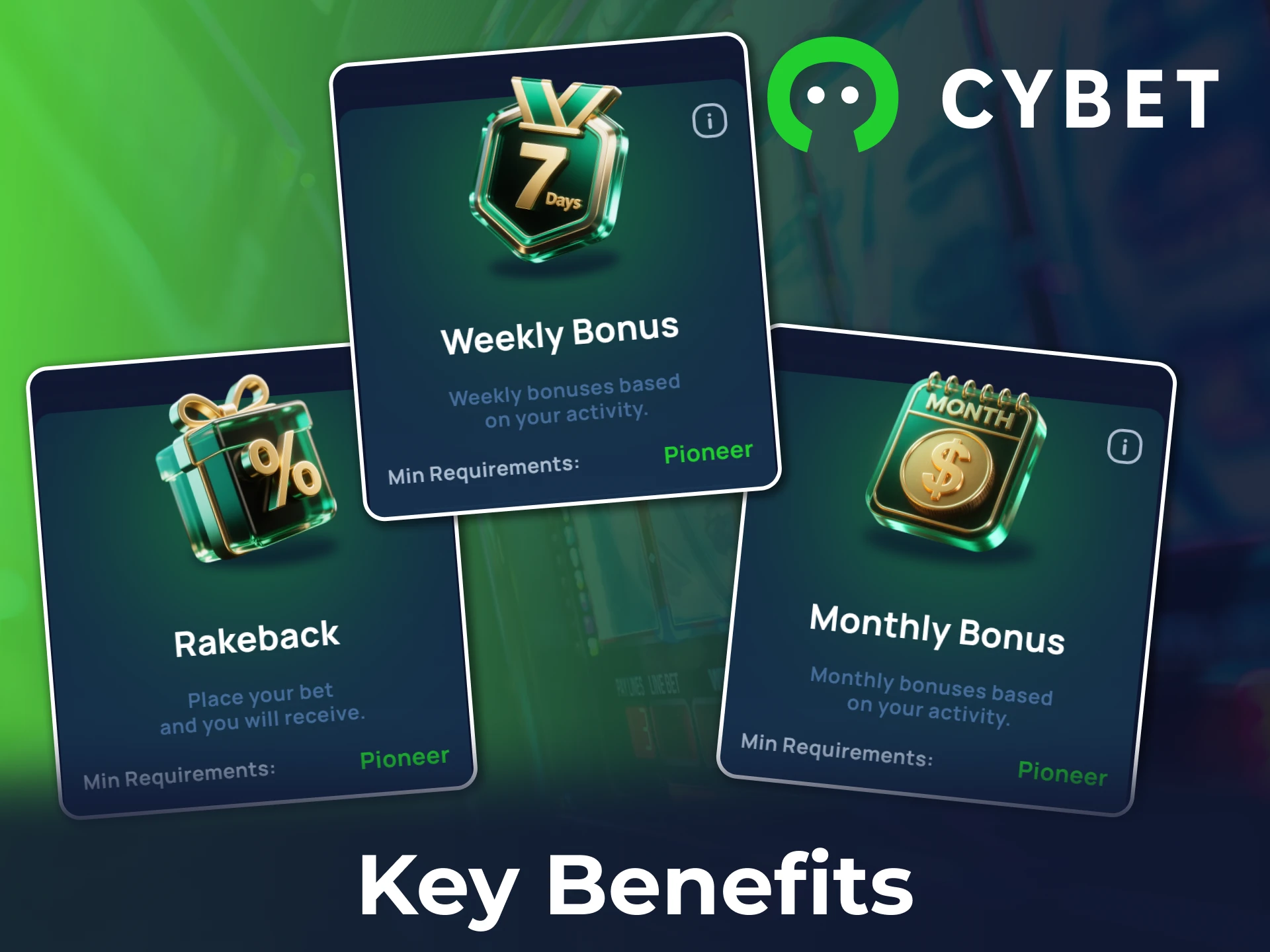 Explore main Cybet casino VIP benefits.