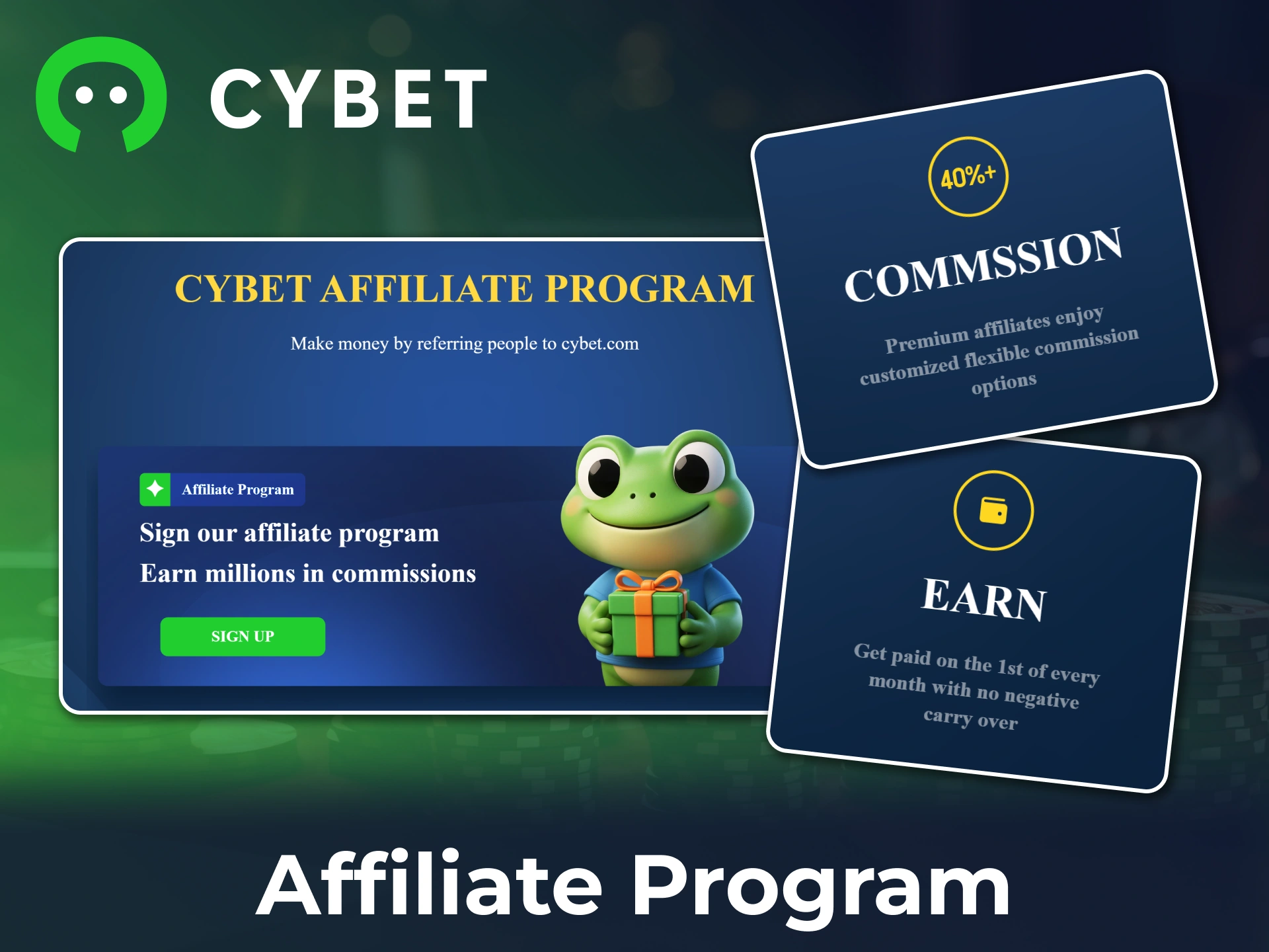 Join the official Cybet affiliate program and start earning commissions through referrals.
