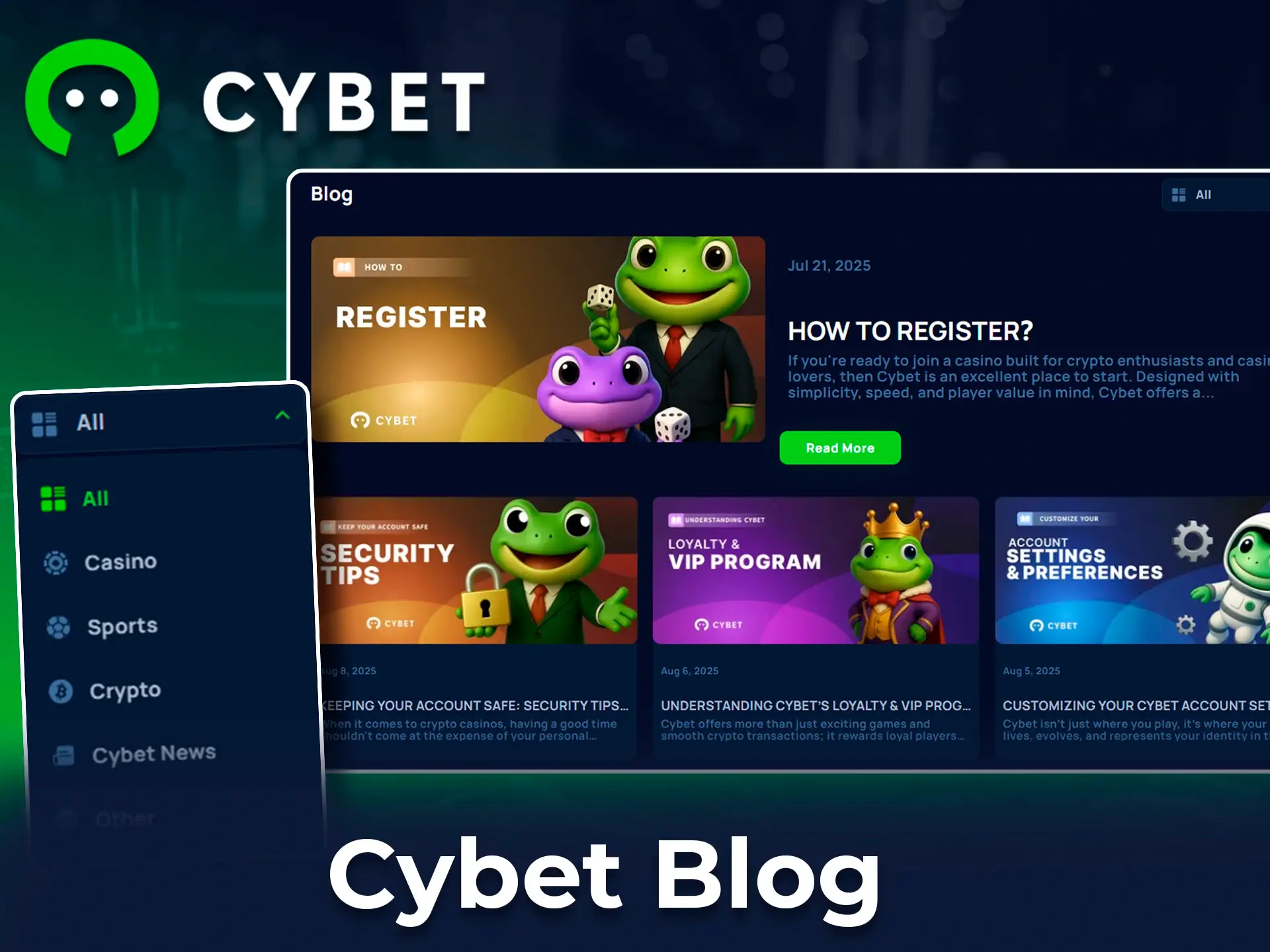 Cybet blog with gaming tips.