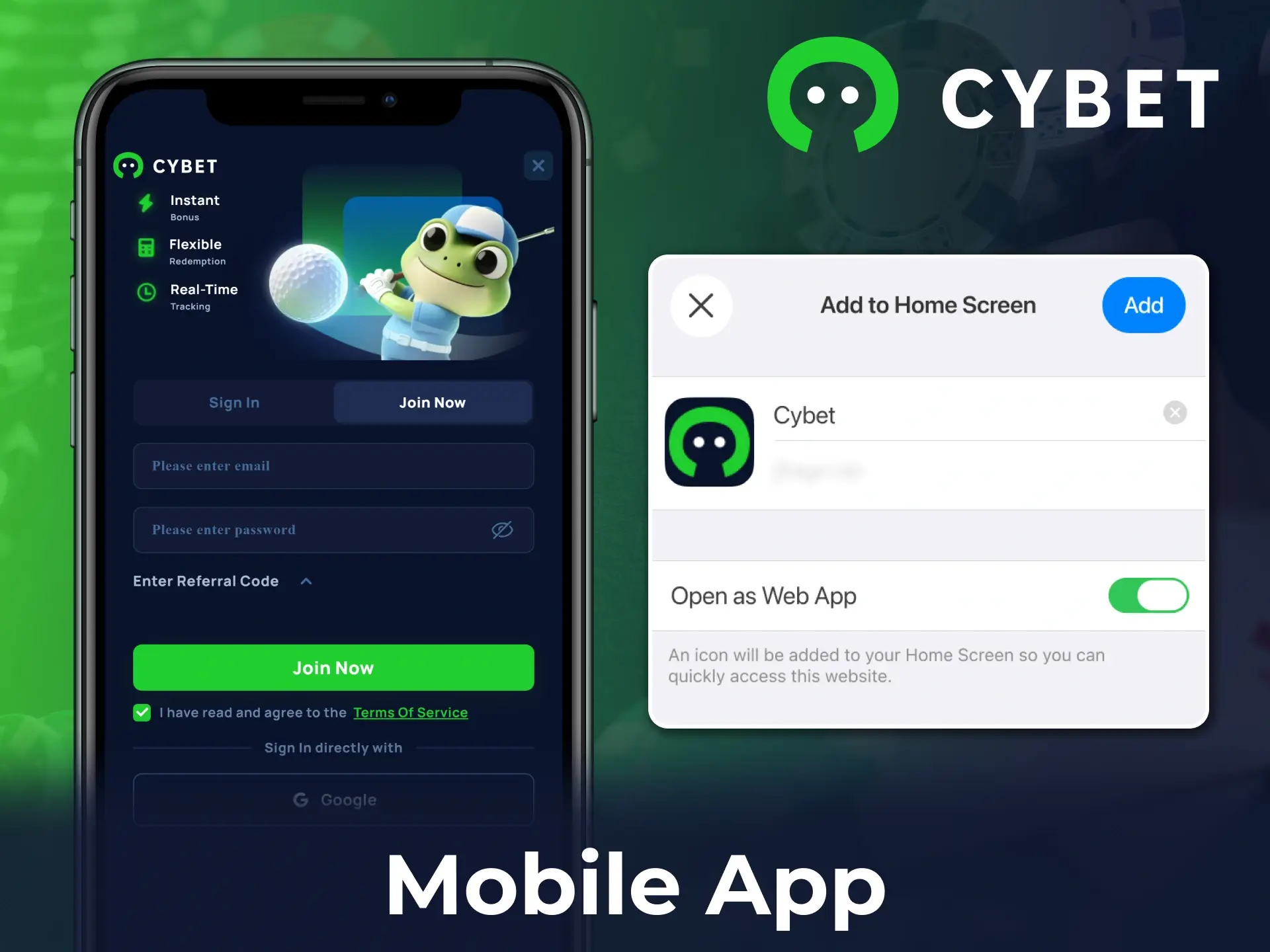 Learn how to register via the Cybet mobile app for betting on the go.